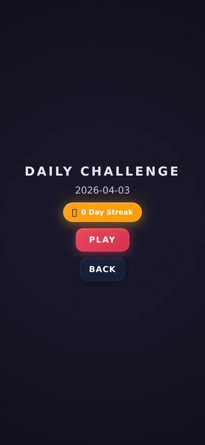 LOCKSTEP daily challenge screen